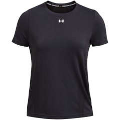 Under Armour Women's Vanish Seamless Short-Sleeve Performance Gym Top Black/White