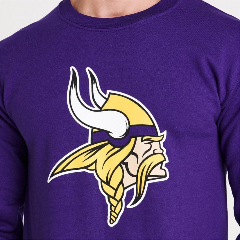 NFL Logo Crew Sweatshirt Mens Vikings