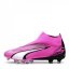 Puma Ultra Match Laceless Firm Ground Football Boots Pink/White/Blk