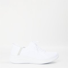 Skechers Women's Slip On Runners Wht/Lght Gry