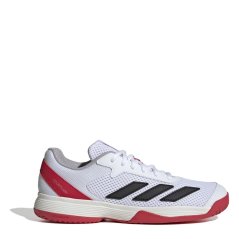 adidas Courtflash Tennis Shoes Childrens White/Black/Red