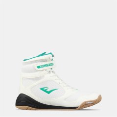 Everlast Pro Elite Boxing Boots Mens White/Green