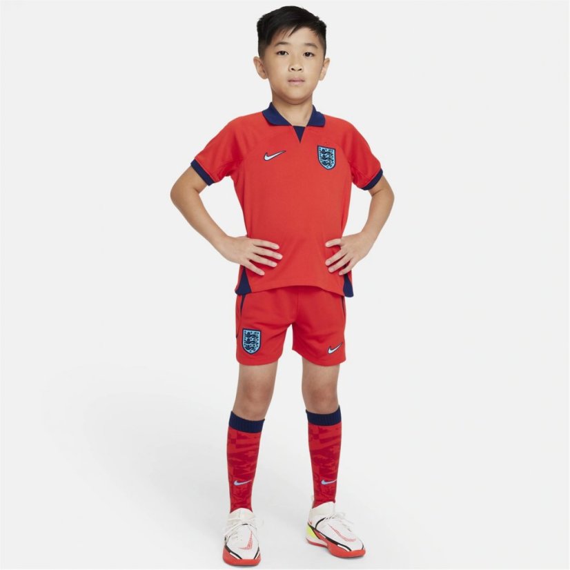 Nike England Away Minikit 2022 Infants Red/Blue