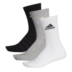 adidas Junior Crew Socks 3 Pack MegGreyHtr