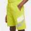 Nike HBR Fleece Shorts Junior Boys Cactus/White