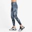 Nike One High-Rise Tights Womens AOP Navy