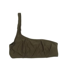 Firetrap Blackseal 1 Shoulder Bikini Top Khaki