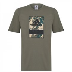 adidas Graphic Logo pánské tričko Green Camo Box