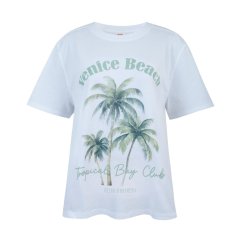 SoulCal Women's Oversized Graphic T-Shirt Palm Tree