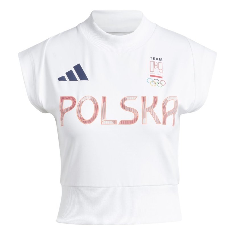 adidas NOC Poland dámske tričko White