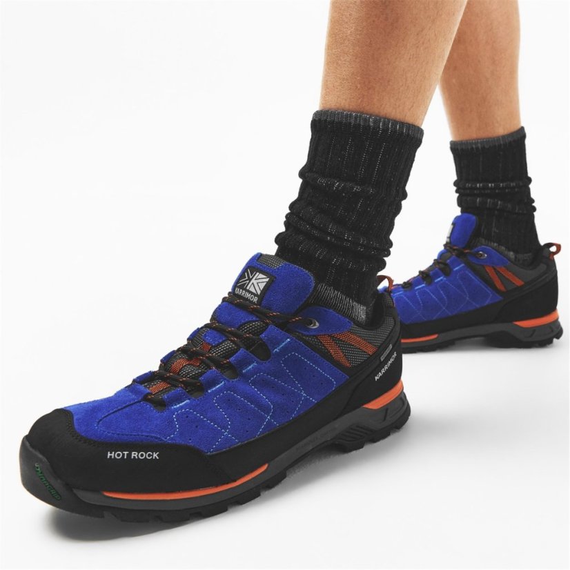 Karrimor Hot Rock Waterproof Walking Shoes Mens Blue/Orange