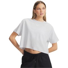 Under Armour Womens Rival Boxy T-Shirt Grey/White