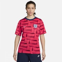 Nike England Academy Pro Pre Match Shirt 2024 Adults Red/Blue