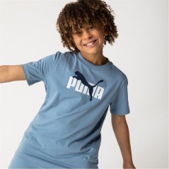 Puma Kids' Essentials Graphic Regular Fit T-Shirt Zen Blue