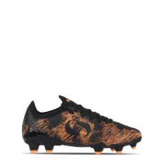 Sondico Blaze Childrens FG Football Boots Black/Orange