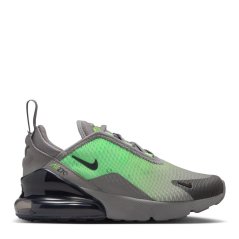 Nike Air Max 270 Childrens Trainers Grey/Volt