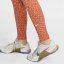 Nike One Dri-FIT High-Rise Printed Leggings Ladies Orange AOP