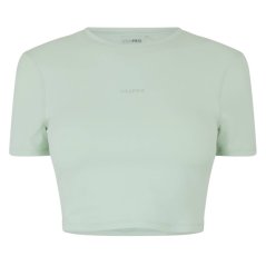 USA Pro Training SS Crop T-Shirts Womens Pistachio