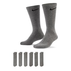 Nike 6-Pack Everyday Cushioned Training Crew Socks Grey