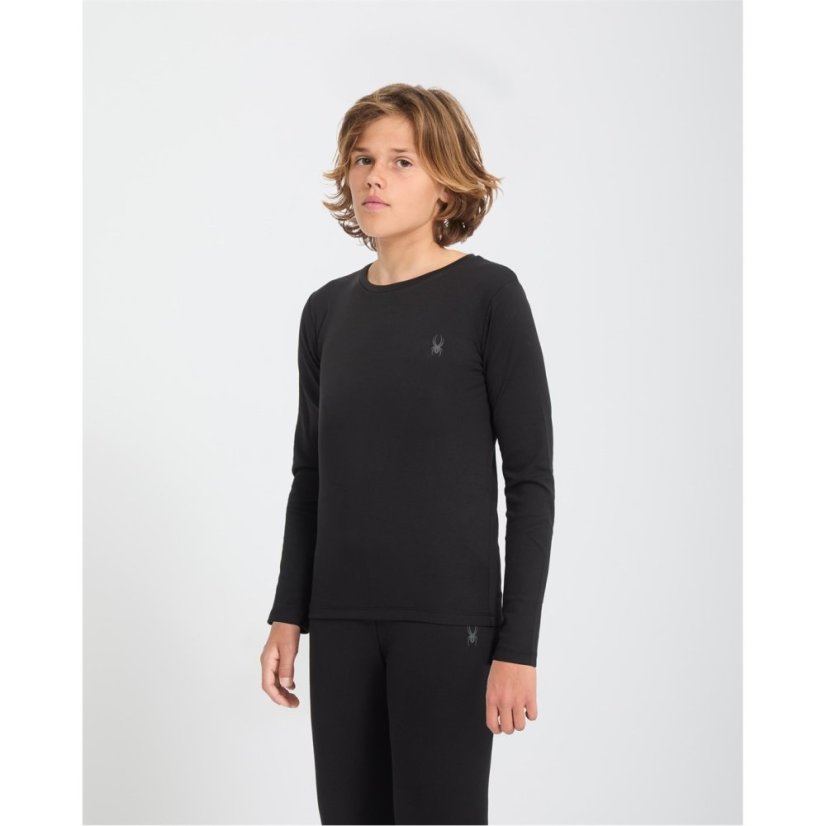 Spyder Unisex Kids' Boxed Baselayer Set Black