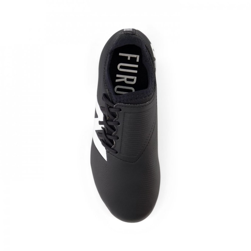 New Balance Furon V7+ Dispatch Firm Ground Football Boots Juniors Black/White