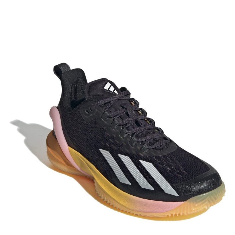adidas Adizero Cybersonic Clay Tennis Shoes Womens Blk/Met/Sprk