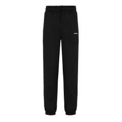 Slazenger Cuffed Fleece Jogging Bottoms Mens Black