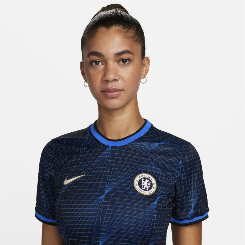 Nike Chelsea Away Shirt 2023 2024 Womens Soar/Gold/White