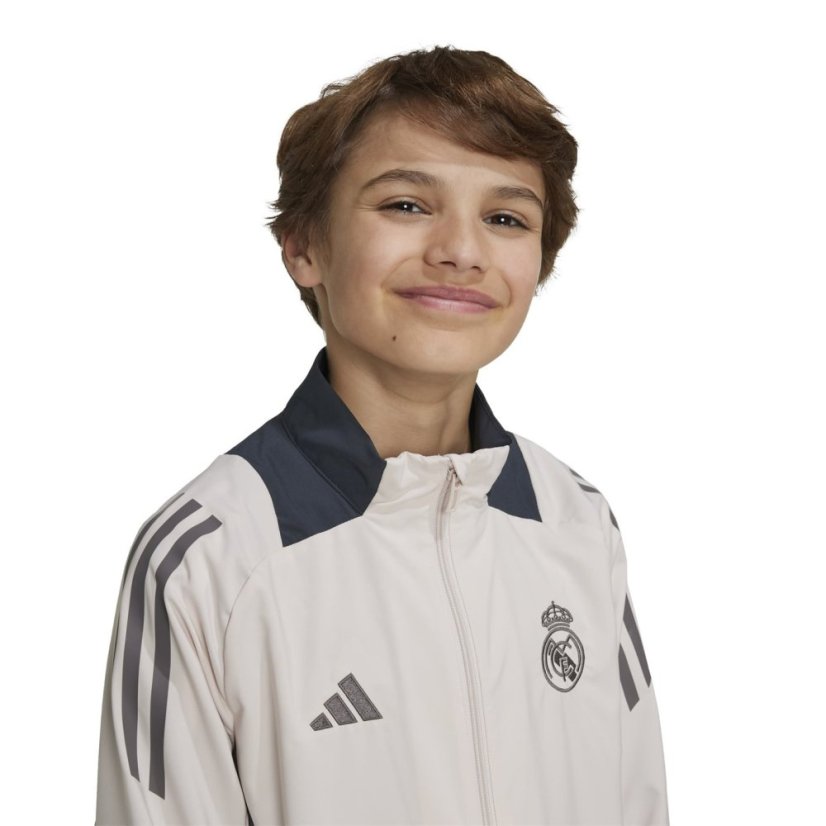 adidas Kids adidas Real Madrid European Training Tracksuit Top 24/25 Putty Mauve