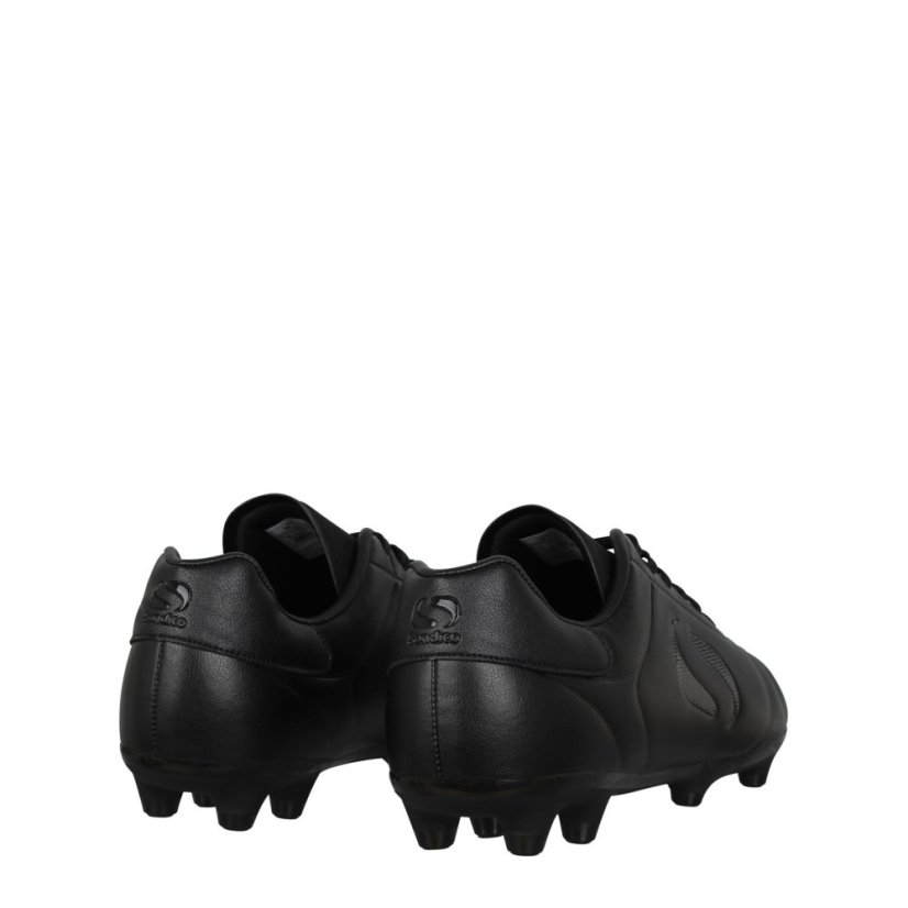 Sondico Strike Firm Ground Football Boots Black/Black