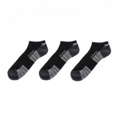 Slazenger 3 Pack Trainer Socks Mens Black