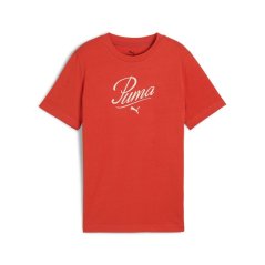 Puma Essential Script T-Shirt Red
