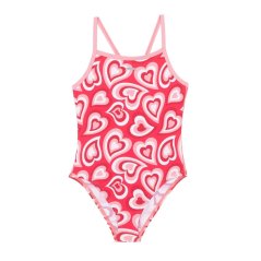 Slazenger Kids' Thin Strap One Piece Swimsuit Red