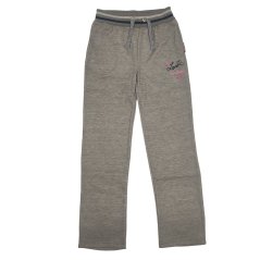 Lee Cooper Glitzy Open Hem Pants Junior Girls Grey Marl