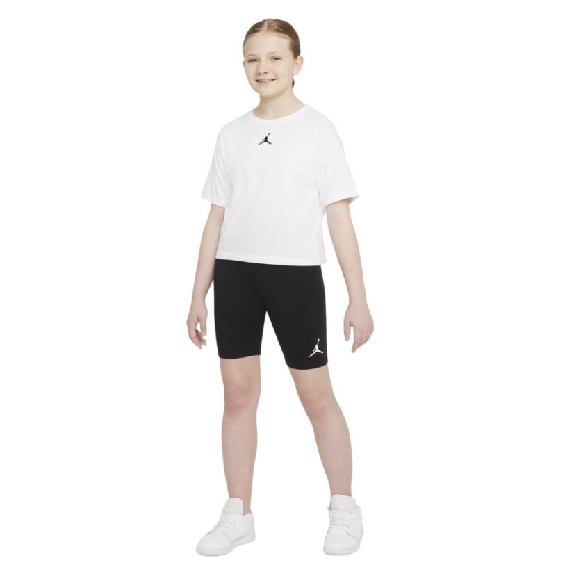 Air Jordan Air Bike Shorts Junior Girls Black/White