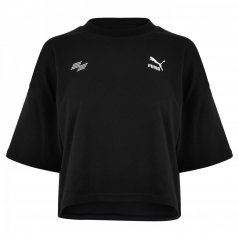 Puma Hyrox Cropped T-Shirt Womens Manc/Black
