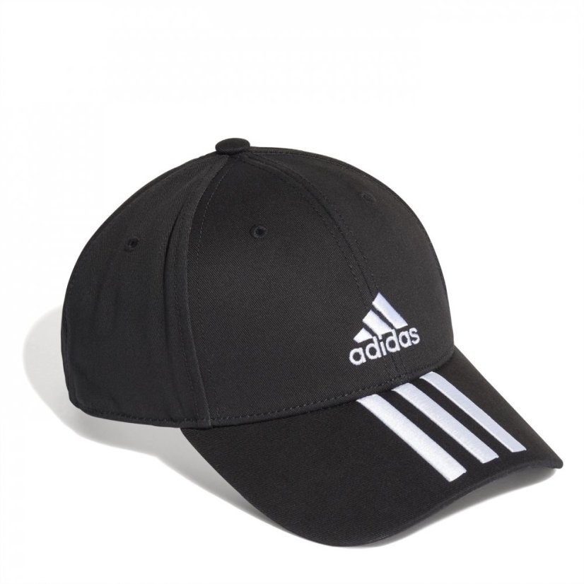 adidas 3-Stripes Baseball Cap Black/White