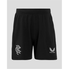 Castore Rangers Third Shorts 2024 2025 Juniors Caviar/Tomato