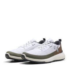 Puma Men's Gruve Spikeless Golf Shoes White/Brown