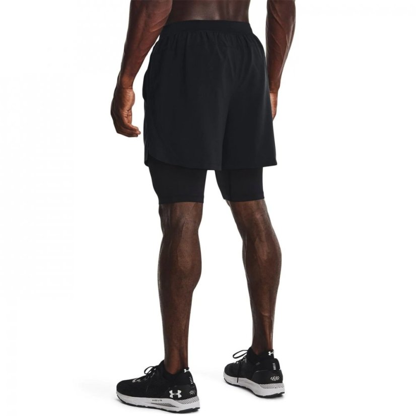 Under Armour UA Launch Mens 2-in-1 5in Shorts Black