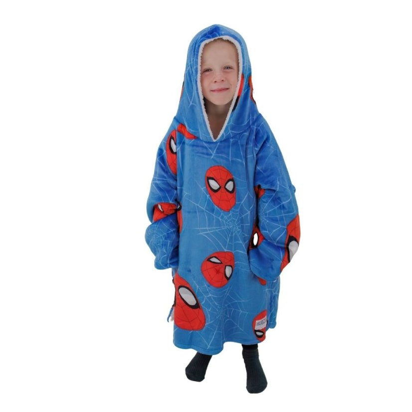 Disney Unisex Kids' Spidey Hood Fluffy Dressing Gown Disney