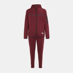 Lonsdale Track Suit Mens Burgundy