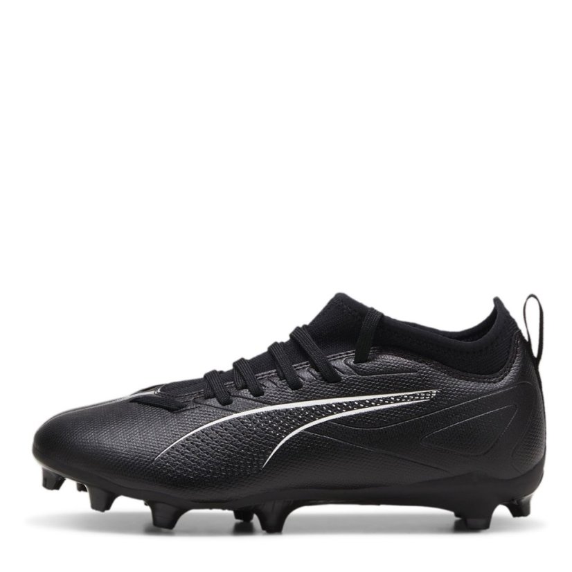 Puma Ultra Match Junior Firm Ground Football Boots Black/White