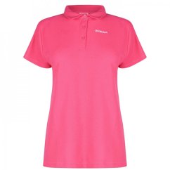 LA Gear Pique dámske polo tričko Bright Pink