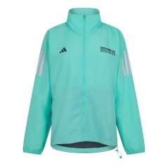 adidas Women's BMW Berlin Marathon 2023 Legends 3 Pockets Performance Training Jacket aqua