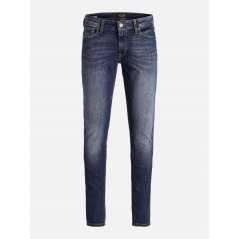 Jack and Jones Men's Liam Original Skinny Jeans Blue Denim