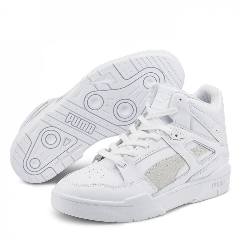 Puma Slipstream Leather High Top Trainers White