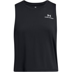 Under Armour Women's Vanish Energy Cropped Performance Gym Vest Black/White