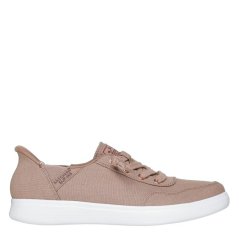 Skechers Women's Bobs Skipper Keep It Sweet Slip On Trainers Tan