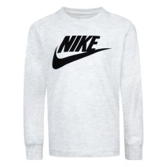 Nike Kids' Futura Long Sleeve T-Shirt White